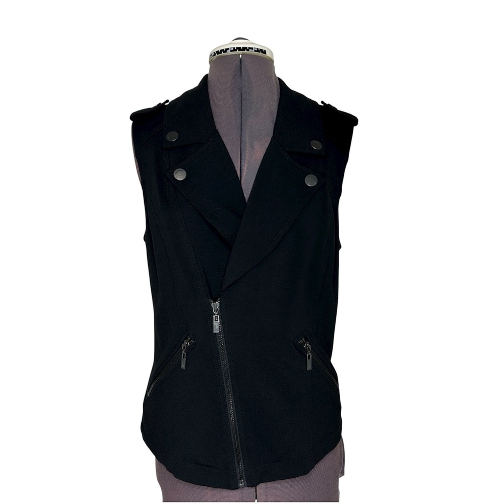 William Rast for Target’ Womens Black‎ Motorcycle Bikers Vest Punk Gothic Size L